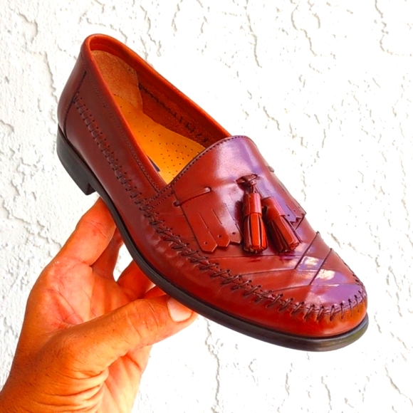Giorgio Brutini Vintage Men's Tasseled Loafer Luxury Slip-On Shoes - Picture 7 of 13
